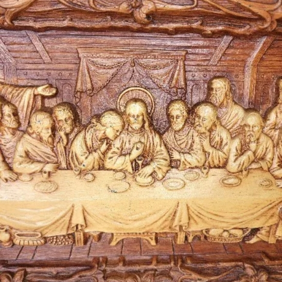 Vintage Last Supper Dinner 3D 15x9 Wall Art - Picture 3 of 8